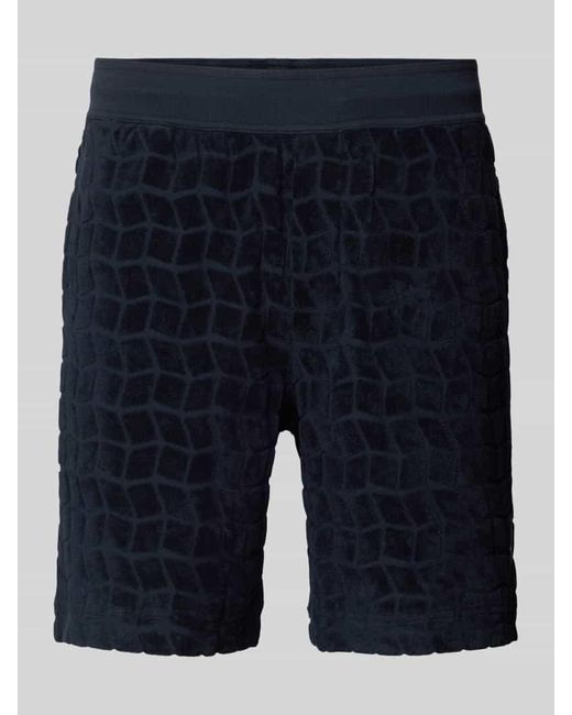 Marc O' Polo Shorts mit Strukturmuster in Blue für Herren