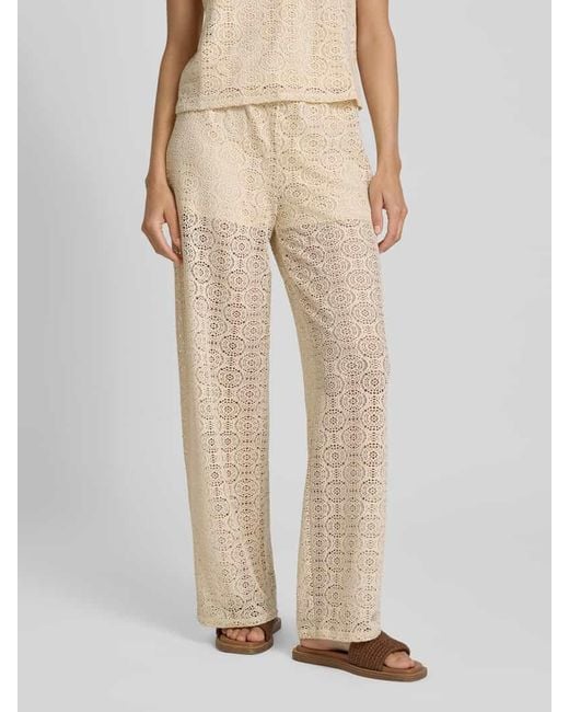 Vero Moda Natural Weite Hose aus Spitze Modell 'MAYA'