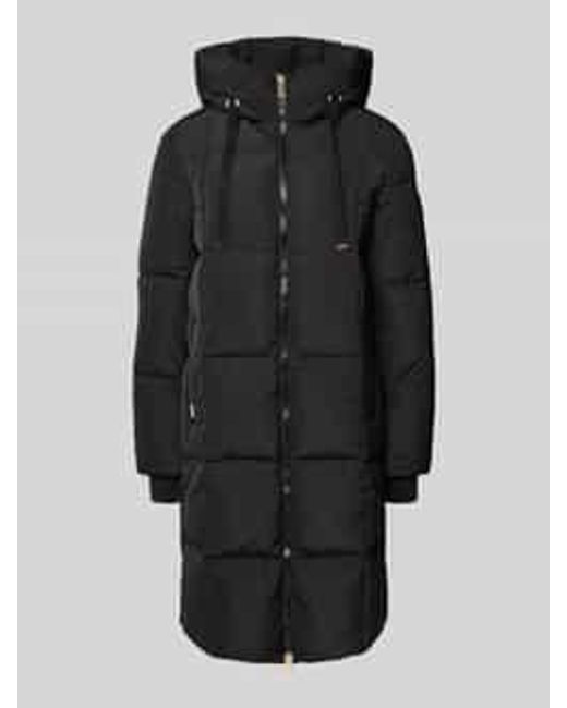 Mos Mosh Lange Donsjas Met Capuchon, Model 'Nova' in het Black