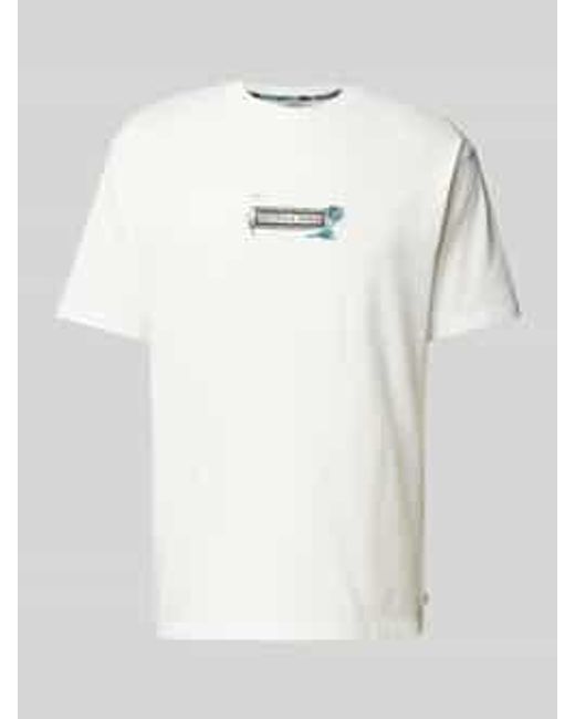 Scotch & Soda T-Shirt Met Labelprint in het Gray voor heren
