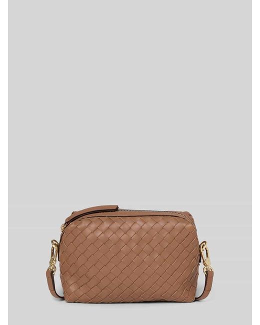 Abro⁺ Brown Umhängetasche mit Strukturmuster Modell 'Kaia'
