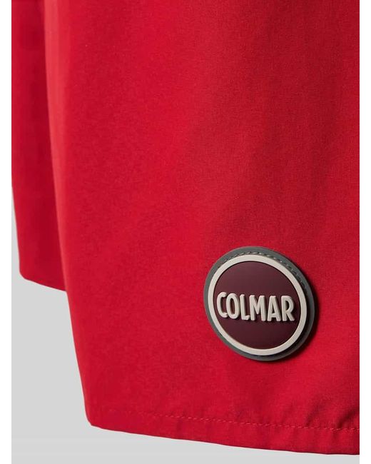 Colmar Badehose mit elastischem Bund Modell 'Solid' in Red für Herren