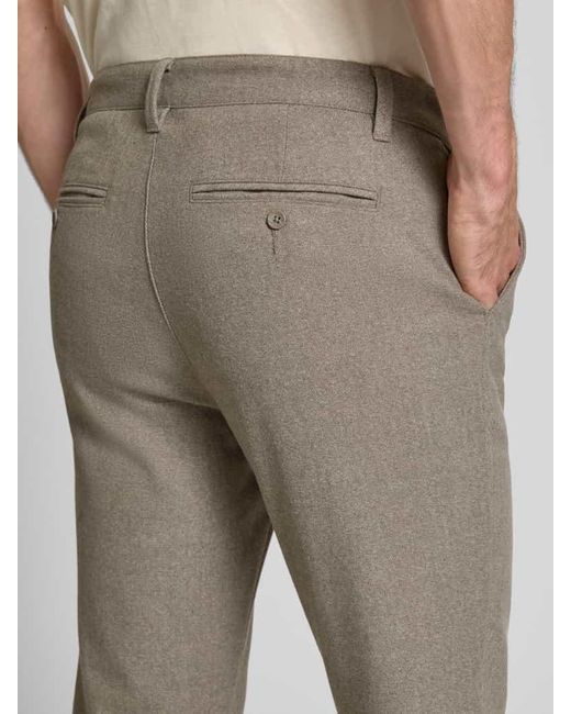 Only & Sons Slim Fit Brushed Chino mit Viskose-Anteil Modell 'MARK' in Gray für Herren