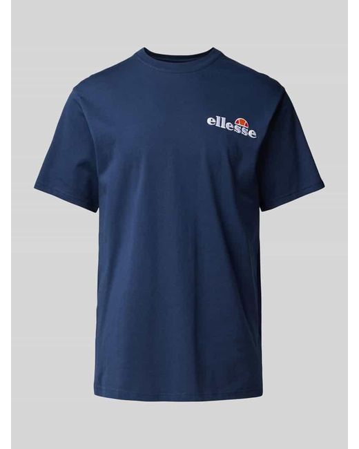 Ellesse T-Shirt mit Label-Stitching Modell 'VOODOO' in Blue für Herren