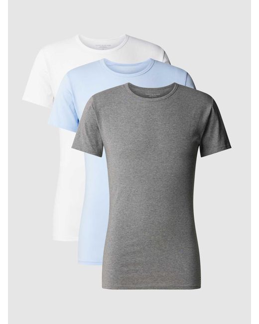 Tommy Hilfiger T-Shirt Met Ronde Hals in het Gray voor heren