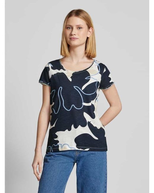 Tom Tailor Blue Regular Fit T-Shirt Aus Reiner Baumwolle