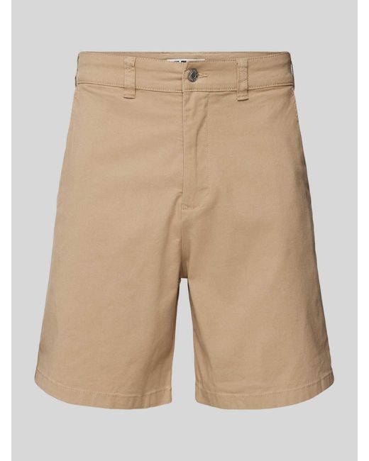 Review Shorts in unifarbenem Design in Natural für Herren