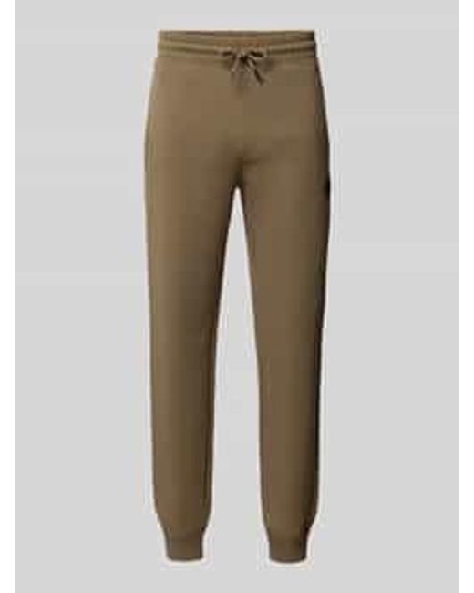 HUGO Relaxed Fit Sweatpants Met Labelbadge in het Natural voor heren