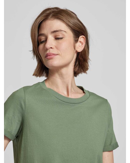 Vero Moda T-shirt Met Ronde Hals in het Green
