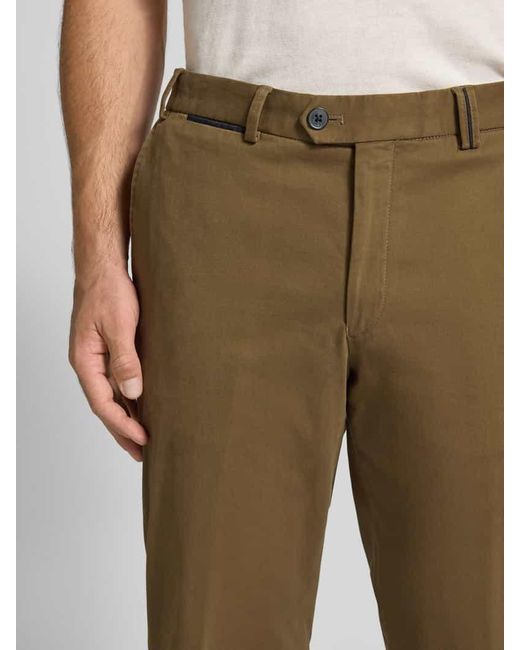 Hiltl Regular Fit Stoffhose mit Bügelfalten Modell 'Peaker' in Natural für Herren