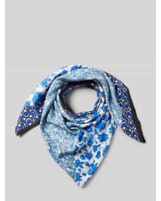 Weekend by Maxmara Sjaal Van Een Mix Van Mohair En Zijde Met Labeldetail in het Blue