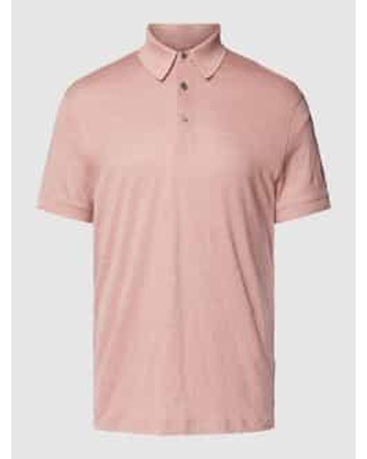 Tommy Hilfiger Regular Fit Poloshirt Van Linnenmix in het Pink voor heren