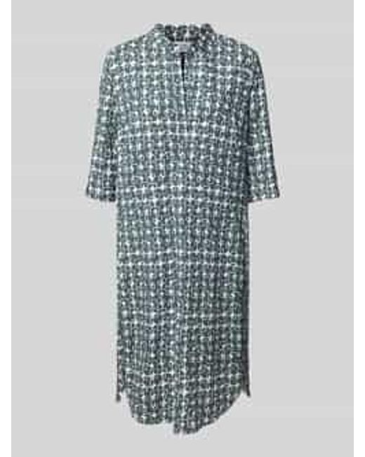 ROBE LÉGÈRE Knielange Jurk Met Opstaande Kraag in het Blue