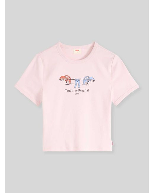 Levi's T-Shirts in het Pink