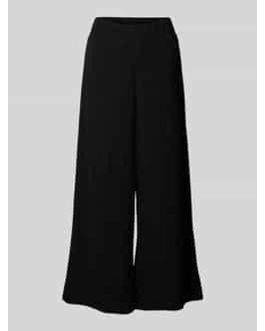 Betty Barclay Wide Leg Stoffen Broek Met Structuurmotief in het Black