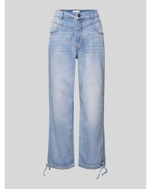 Rich & Royal Regular Fit Jeans mit Tunnelzügen in Blue für Herren