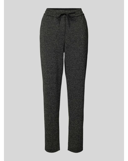 S.oliver Joggingbroek Met Tunnelkoord En Knoop- En Ritssluiting in het Gray