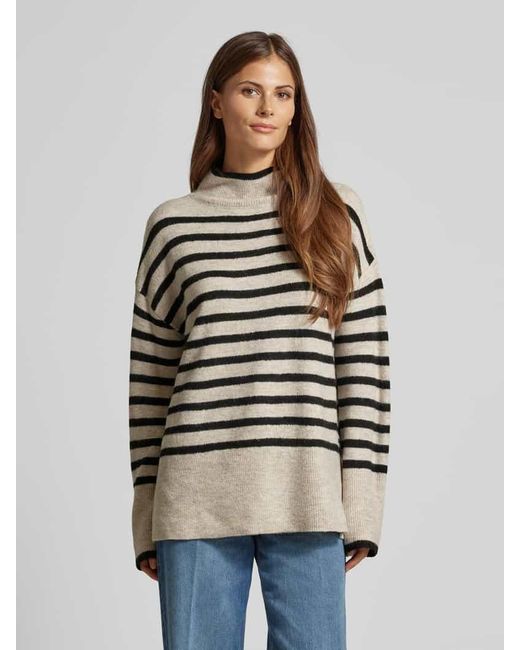 QS Gray Strickpullover Mit Turtleneck