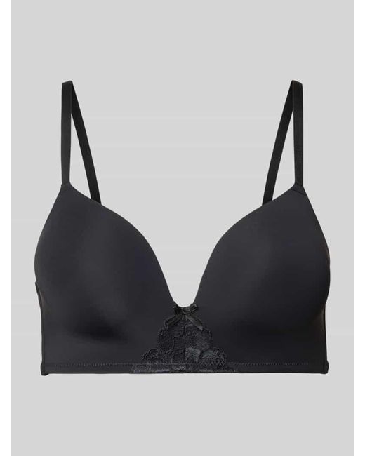 DORINA Black Soft-BH mit Spitzenbesatz Modell 'MICHELLE'