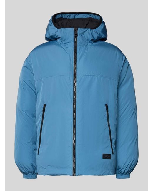 HUGO Regular Fit Jack Met Capuchon, Model 'Bryno254' in het Blue voor heren