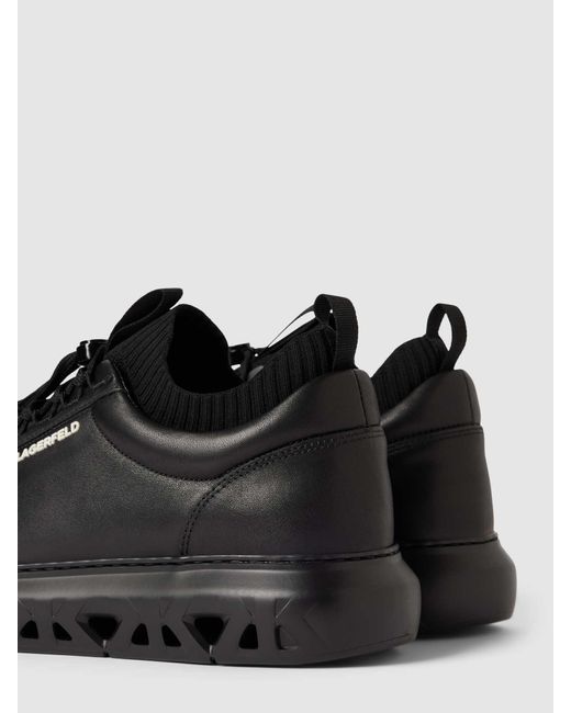 Karl Lagerfeld Sneakers Met Labelapplicatie in het Black voor heren