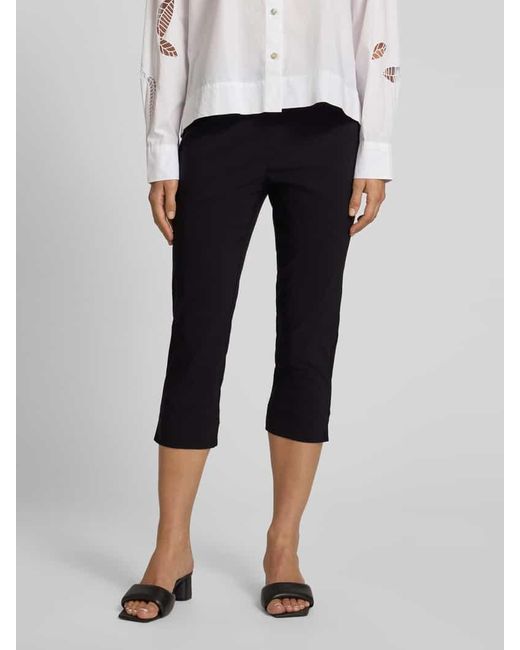 SteHmann Black Caprihose aus Viskose-Mix Modell 'INA'