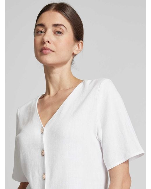 Apricot Overhemdblouse Met Knoopsluiting in het Multicolor