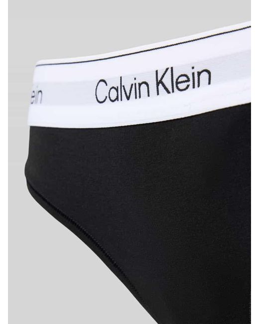 Calvin Klein Blue String mit elastischem Logo-Bund