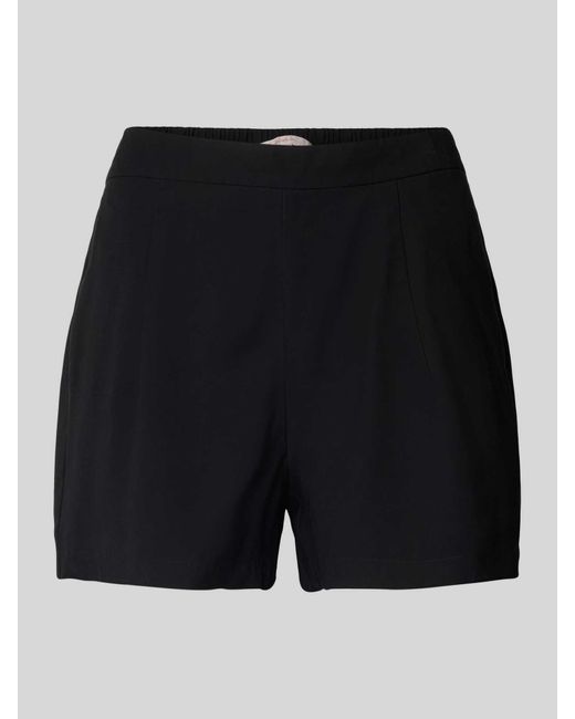 ONLY Black High Waist Shorts mit Bundfalten Modell 'MAGO LIFE'