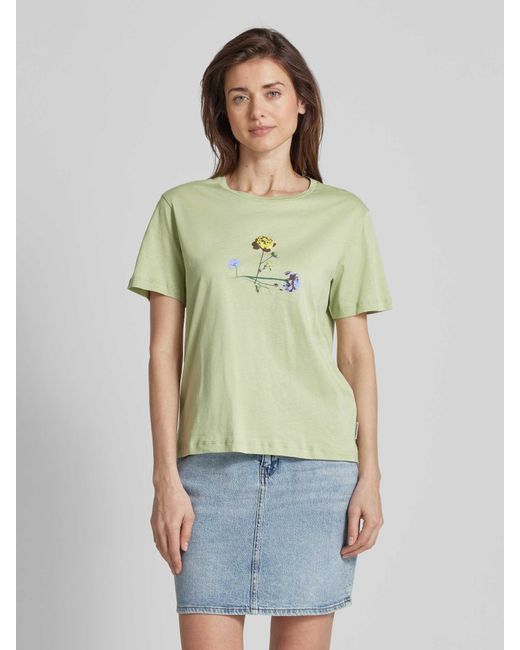 ARMEDANGELS Green T-Shirt mit Motiv-Print Modell 'MAARLA LITAA'