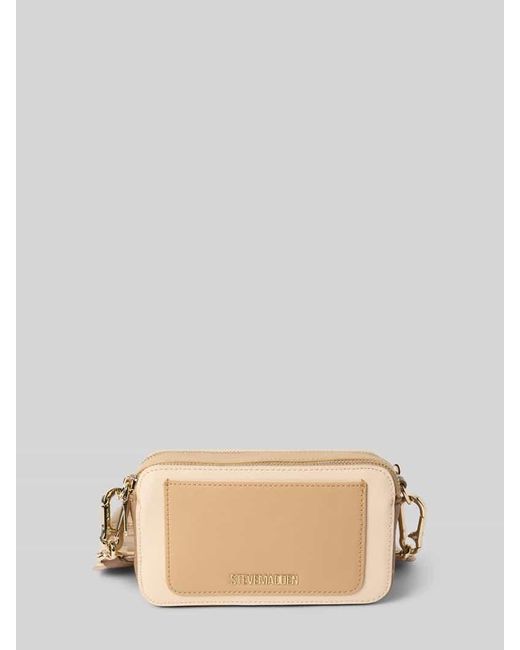 Steve Madden Natural Crossbody Bag mit Logo-Applikation Modell 'Brisa'
