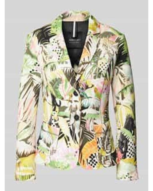 Marc Cain Blazer Met Opgestikte Zakken in het Metallic