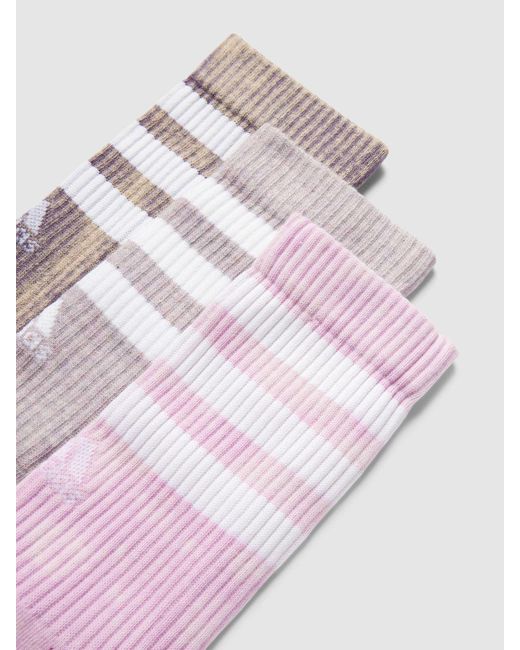 Adidas Socken mit Allover-Muster im 3er-Pack in Pink für Herren
