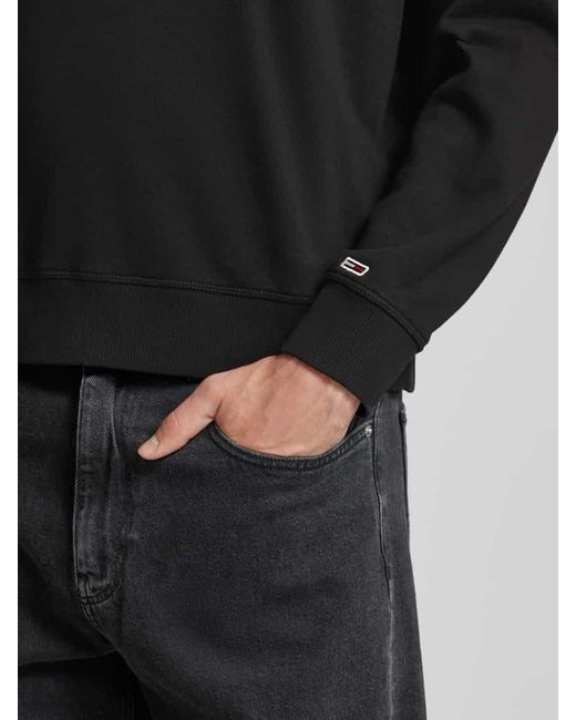 Tommy Hilfiger Sweatshirt Mit Label-Stitching in Black für Herren