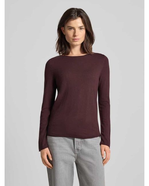 Marc O' Polo Purple Regular Fit Strickpullover aus Woll-Mix