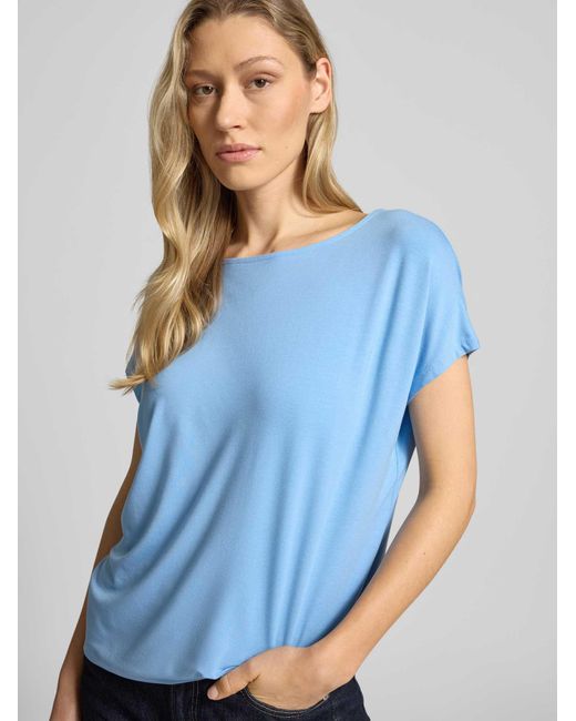 S.oliver Loose Fit T-Shirt Van Viscosemix in het Blue