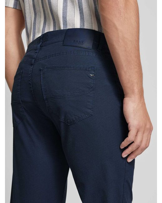 Brax Regular Fit Hose im 5-Pocket-Design Modell 'CADIZ' in Blue für Herren