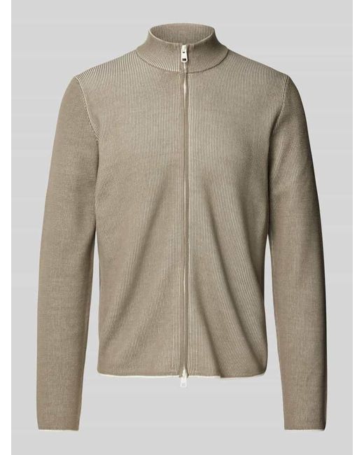 Cinque Strickjacke mit Zweiwege-Reißverschluss Modell 'Nupio' in Natural für Herren