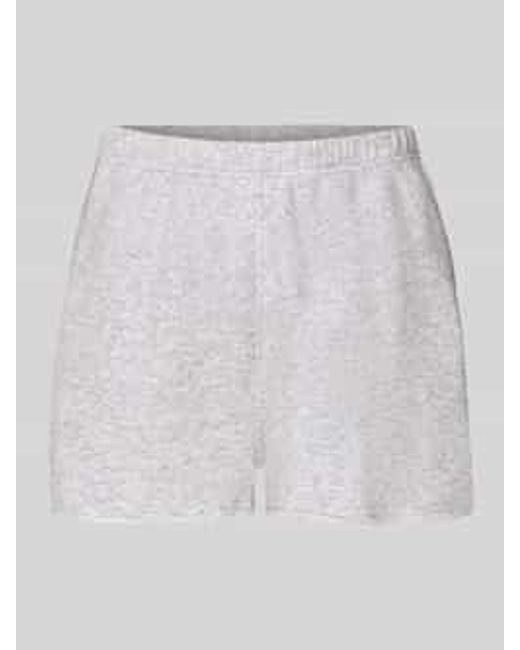 American Vintage Sweatshorts Met Elastische Band Model 'Tubay' in het White