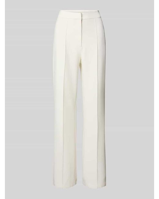 Guido Maria Kretschmer White Stoffhose mit französischen Eingrifftaschen Modell 'RAQUEL'