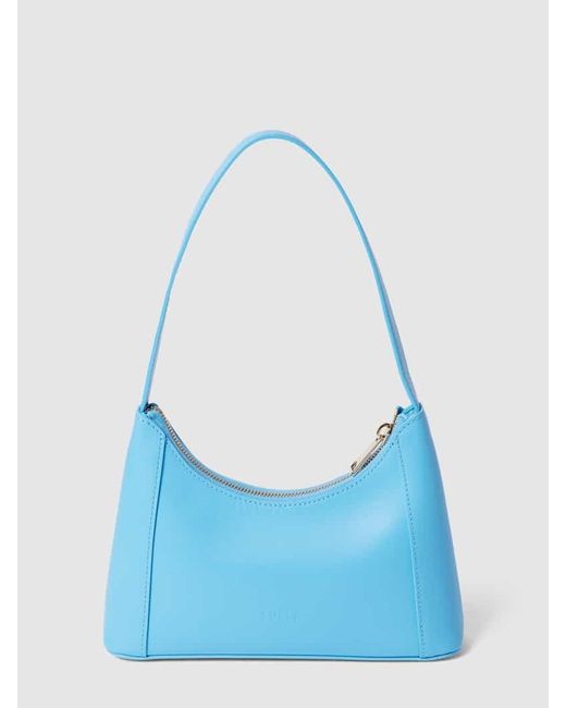 Furla Blue Handtasche mit Label-Detail Modell 'DIAMANTE'