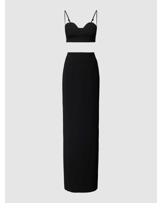 Vera Wang Black Abendkleid im zweiteiligen Design Modell 'VACHEL'