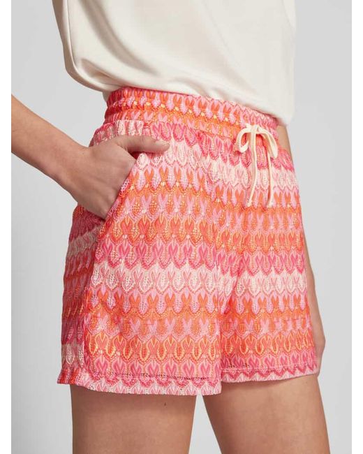 Vero Moda Pink Shorts mit Lochmuster Modell 'DICTE'