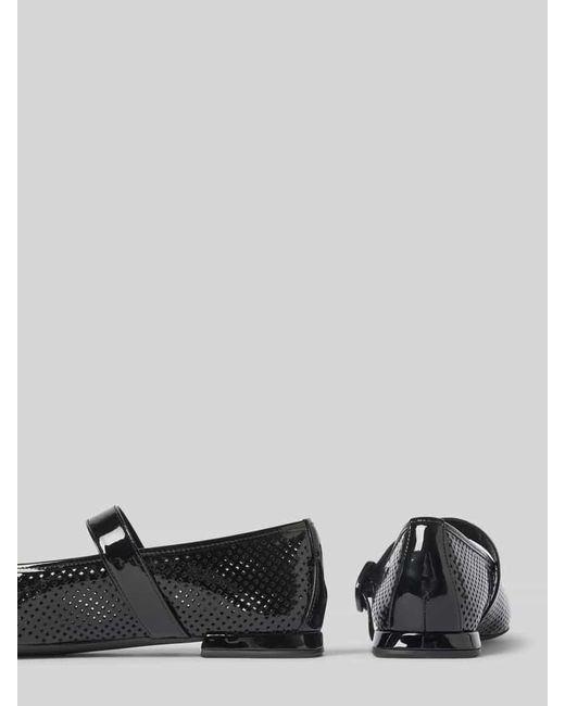 Högl Black Ballerinas mit Lochmuster