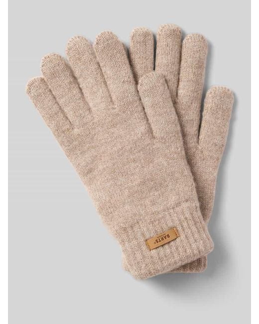 Barts Natural Handschuhe mit Label-Patch Modell 'Witzia'