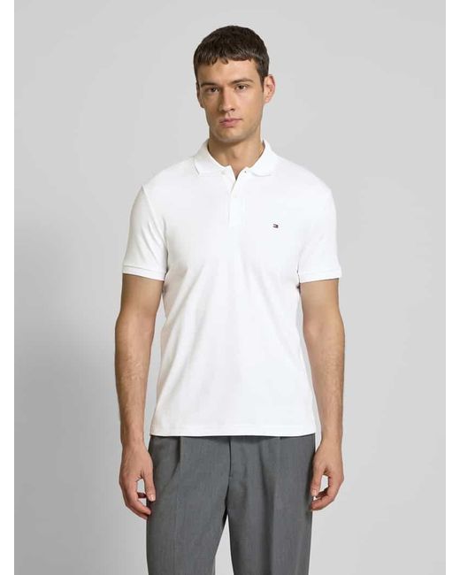 Tommy Hilfiger Regular Fit Poloshirt mit Logo-Stitching in White für Herren