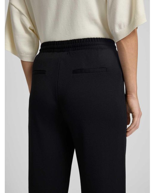 Freequent Stoffen Broek Met Elastische Band Model 'Nanni' in het Black
