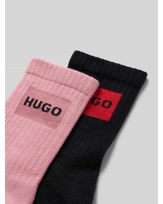 HUGO Pink Socken aus Baumwoll-Mix im 2er-Pack