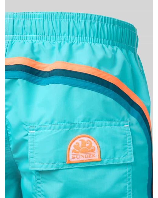 Sundek Badehose mit elastischem Bund in Blue für Herren