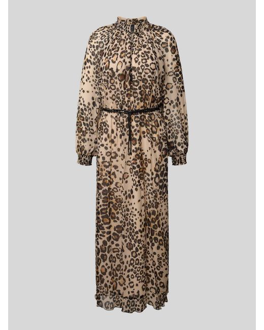 Marc Cain Midi-Jurk Van Pure Viscose in het Natural